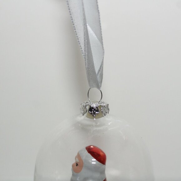 Mr. Christmas Santa Glass Ornament Music Box “We Wish You A Merry Christmas” - Picture 7 of 9